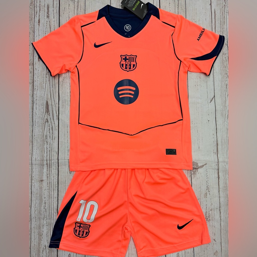 Lamine Yamal Youth Jersey Nike Soccer Kids Kit (Jersey + Shorts) LARGE (28) - Picture 3 of 4
